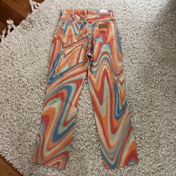 Wrangler Wild West 603 High Rise Straight Multicolored Jeans Size 27 - Picture 4 of 6